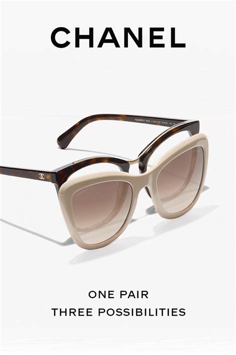 chanel clip on sunglasses|Chanel sunglasses with white trim.